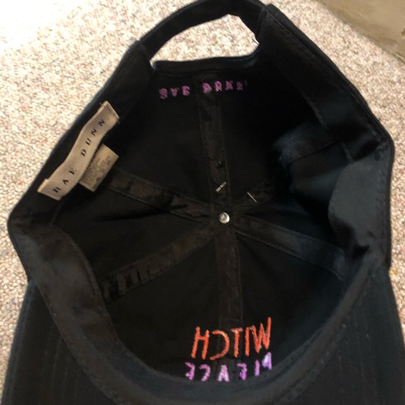 ๐ HP ๐ ๐ Rae Dunn WITCH PLEASE Baseball Hat Black - Picture 7 of 7